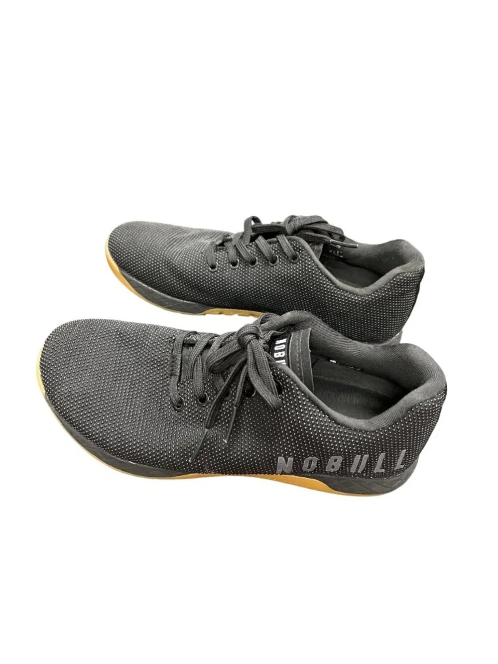 No Bull mens black fiber speckled low top sneakers sz 10 SKU 10-708